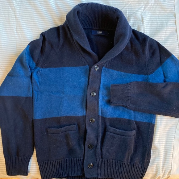 J.Crew Factory Colorblock Shawl-Collar Cardigan - Picture 3 of 5